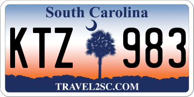 SC license plate KTZ983