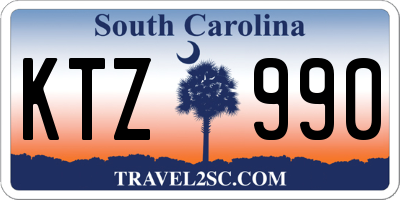 SC license plate KTZ990