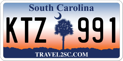 SC license plate KTZ991
