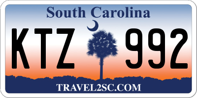 SC license plate KTZ992