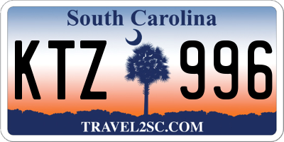 SC license plate KTZ996