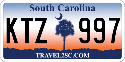 SC license plate KTZ997
