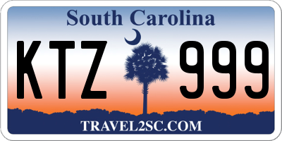 SC license plate KTZ999