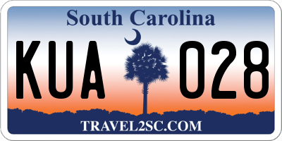 SC license plate KUA028