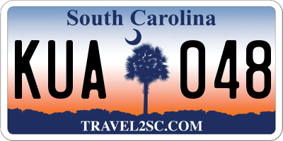 SC license plate KUA048