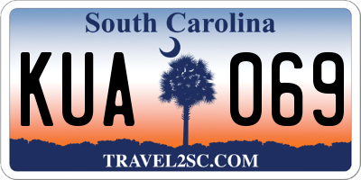 SC license plate KUA069