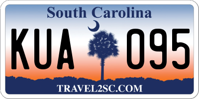 SC license plate KUA095