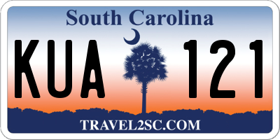 SC license plate KUA121