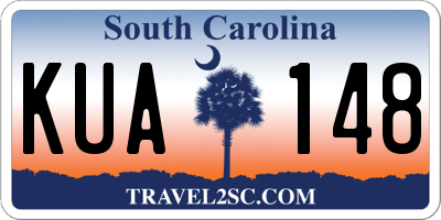 SC license plate KUA148