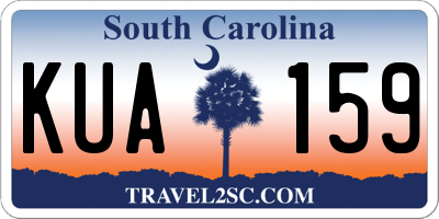 SC license plate KUA159