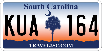 SC license plate KUA164
