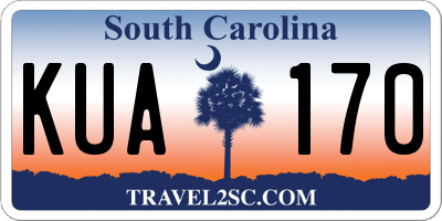 SC license plate KUA170