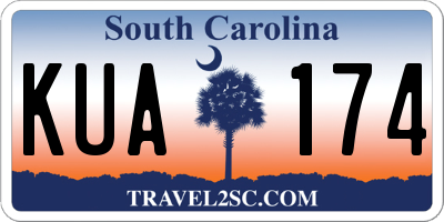SC license plate KUA174