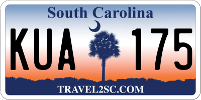 SC license plate KUA175