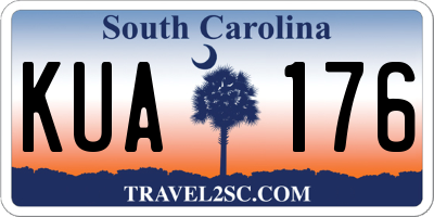 SC license plate KUA176