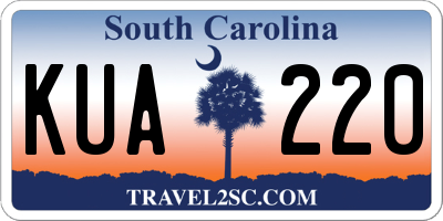 SC license plate KUA220