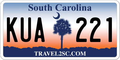 SC license plate KUA221