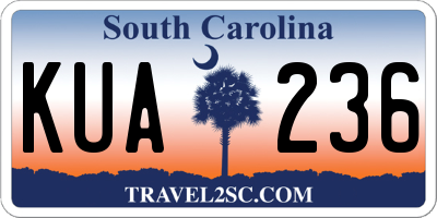 SC license plate KUA236