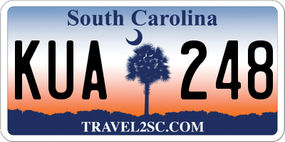 SC license plate KUA248