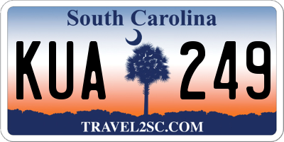 SC license plate KUA249