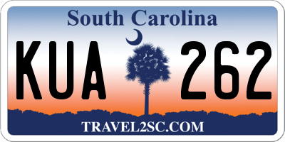 SC license plate KUA262