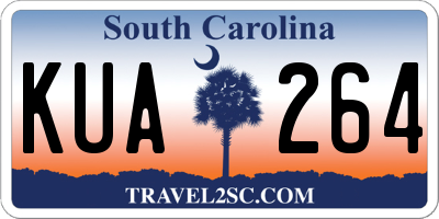 SC license plate KUA264