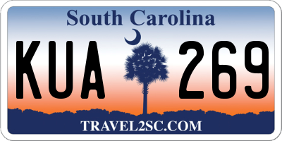 SC license plate KUA269