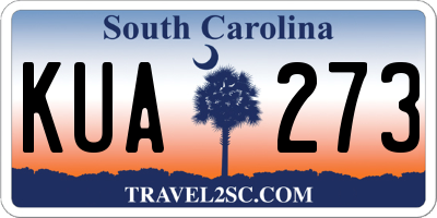 SC license plate KUA273