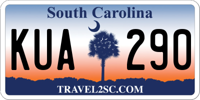 SC license plate KUA290