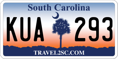 SC license plate KUA293
