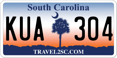 SC license plate KUA304