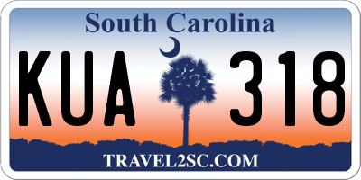 SC license plate KUA318