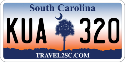 SC license plate KUA320