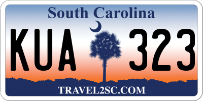 SC license plate KUA323