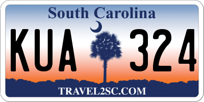 SC license plate KUA324