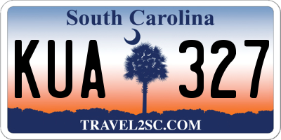 SC license plate KUA327