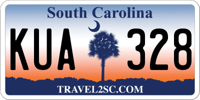 SC license plate KUA328
