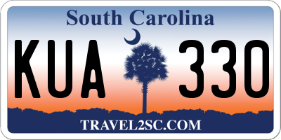 SC license plate KUA330