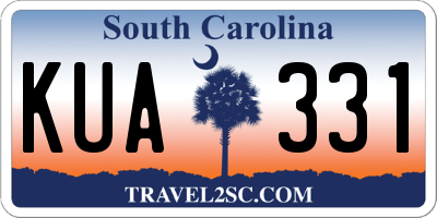 SC license plate KUA331