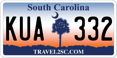 SC license plate KUA332