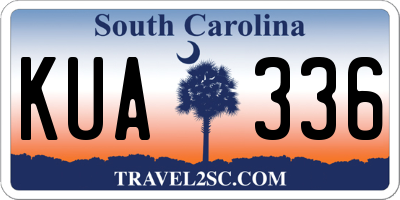 SC license plate KUA336