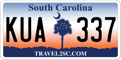 SC license plate KUA337