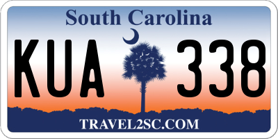 SC license plate KUA338