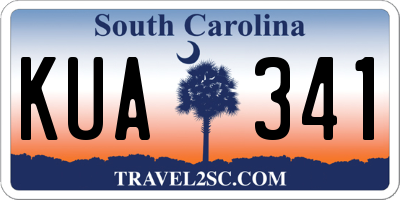 SC license plate KUA341
