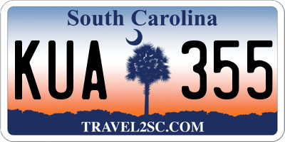 SC license plate KUA355