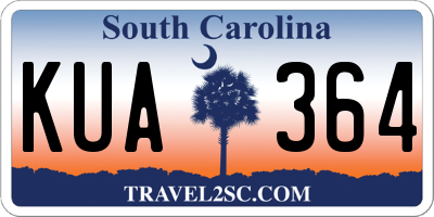 SC license plate KUA364
