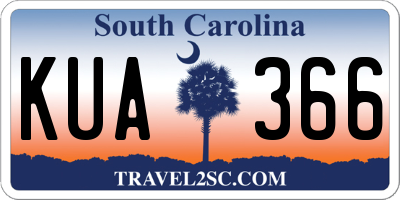 SC license plate KUA366