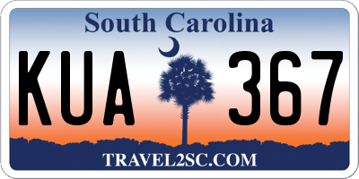 SC license plate KUA367