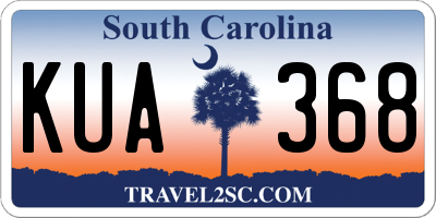 SC license plate KUA368