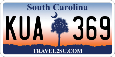SC license plate KUA369